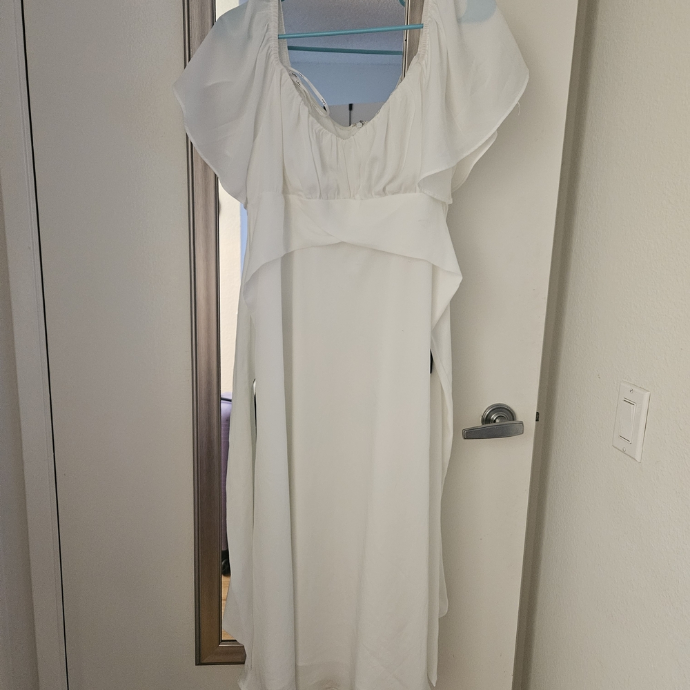 Lulu's White Asymmetrical Dress